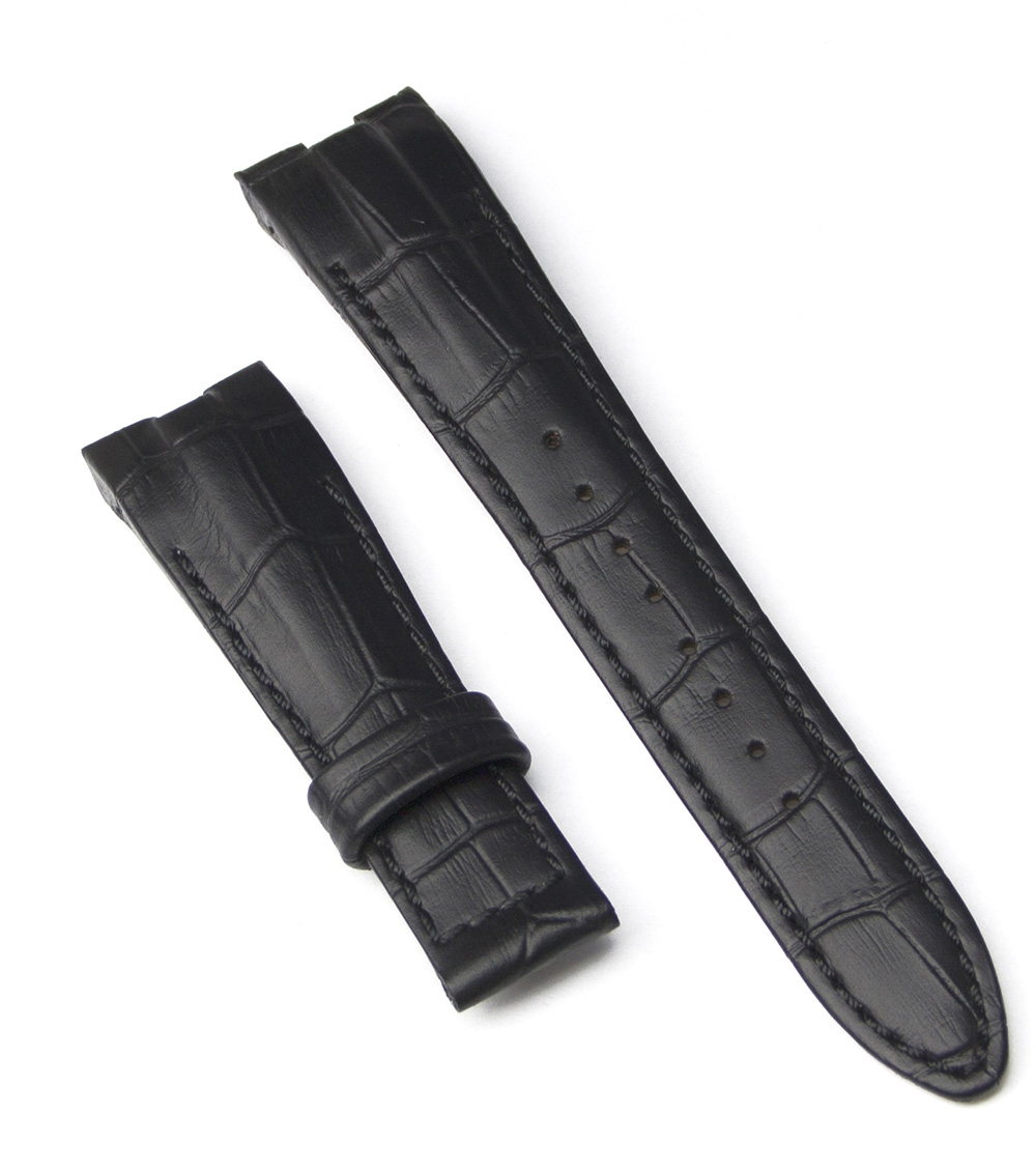 LD strap D 201 19-16 BK, кожаный ремешок L'Duchen