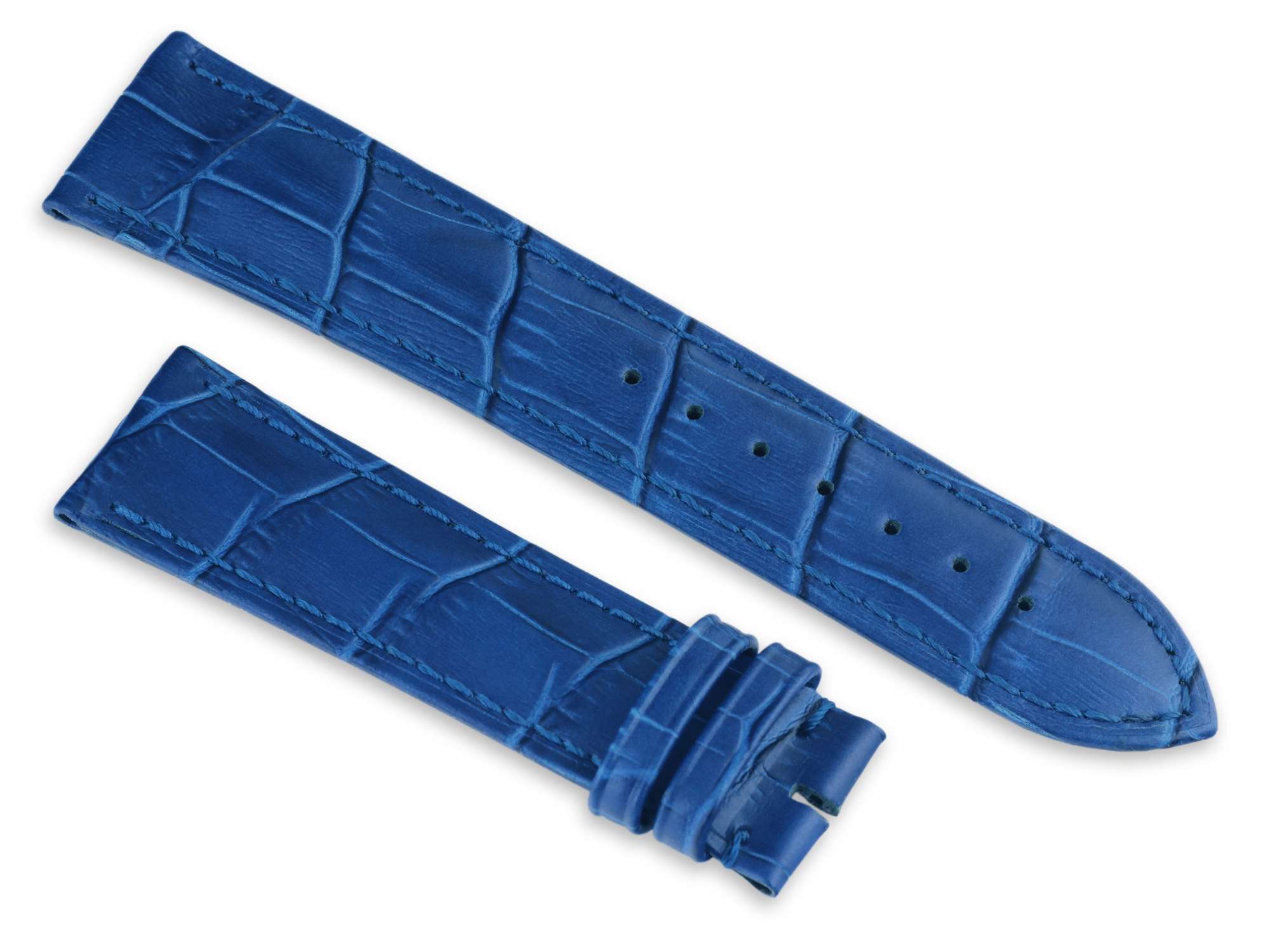 LD strap 22-20 Navy Blue, кожаный ремешок L'Duchen
