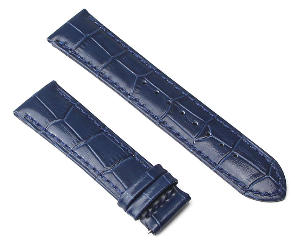 LD strap 22-20 Blue, кожаный ремешок L'Duchen